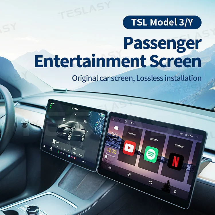 Tesla Model 3/Y T15 Smart HD15.6-Inch Entertainment Gaming Screen For Passenger-Side