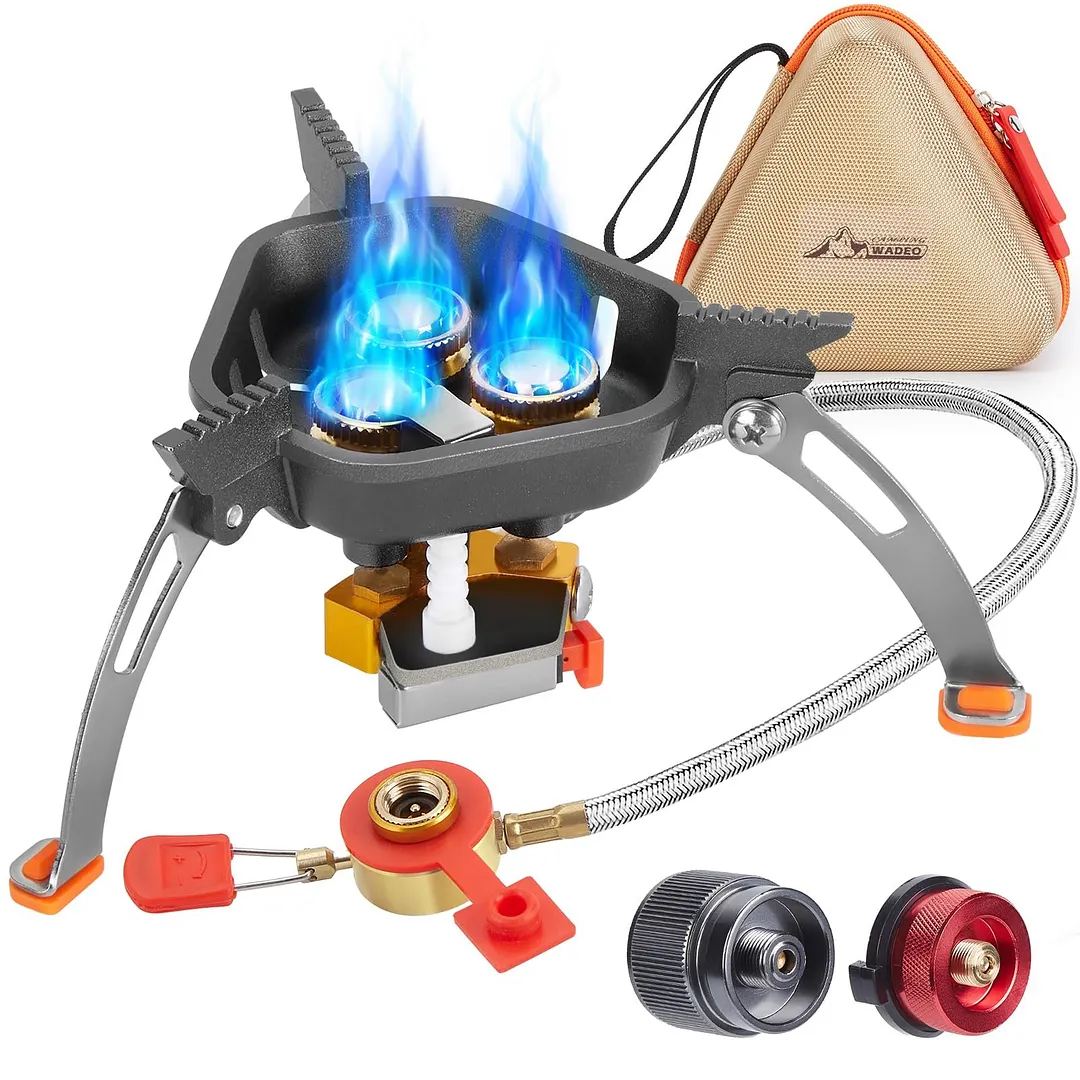 🔥LAST DAY 49% OFF🌟9900W/7200W Windproof Camping Stove. Camping Gas Stove with Piezo Ignition