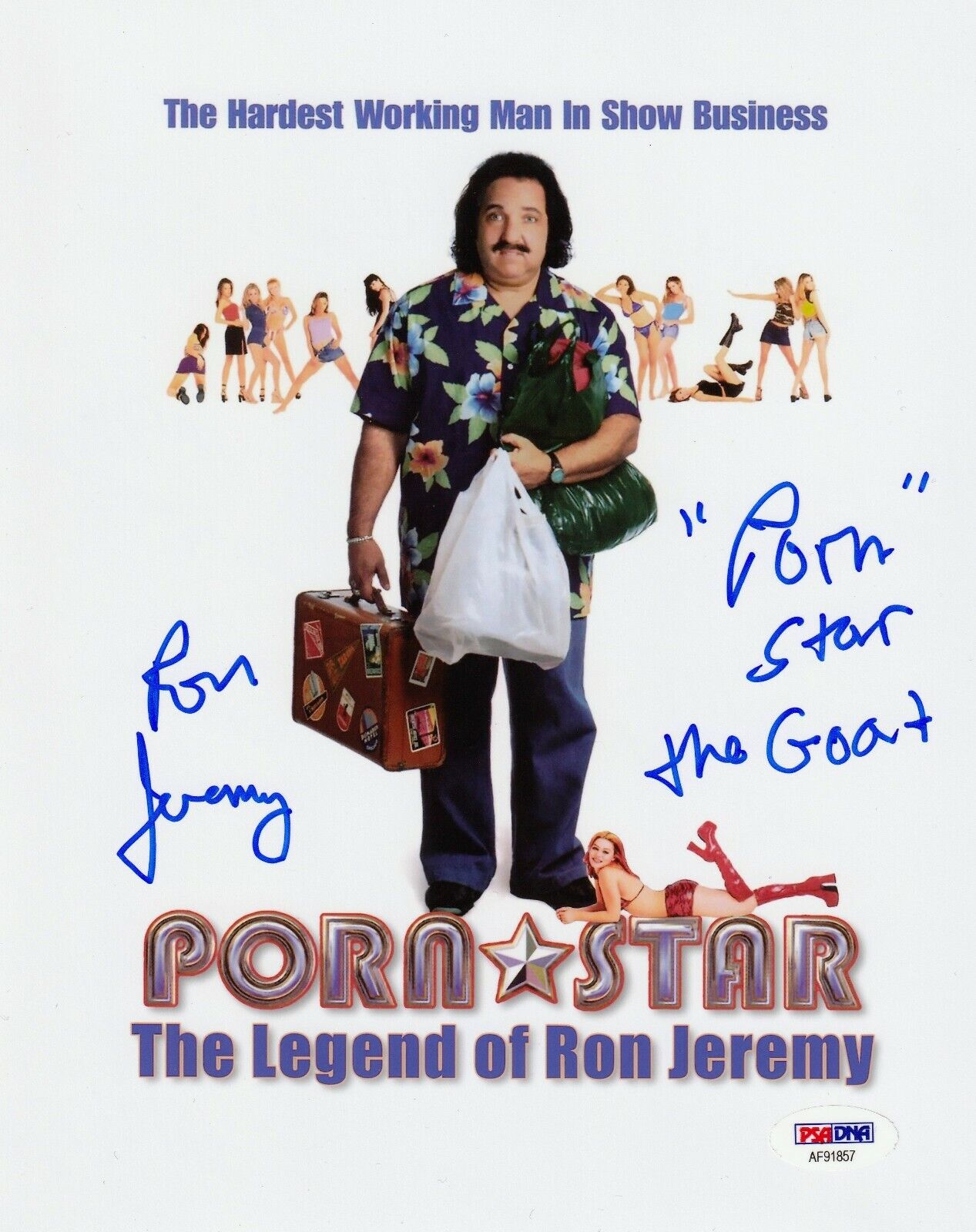 Ron Jeremy Autographed Porn Star Documentary 8x10 Photo Poster painting PSA/DNA COA