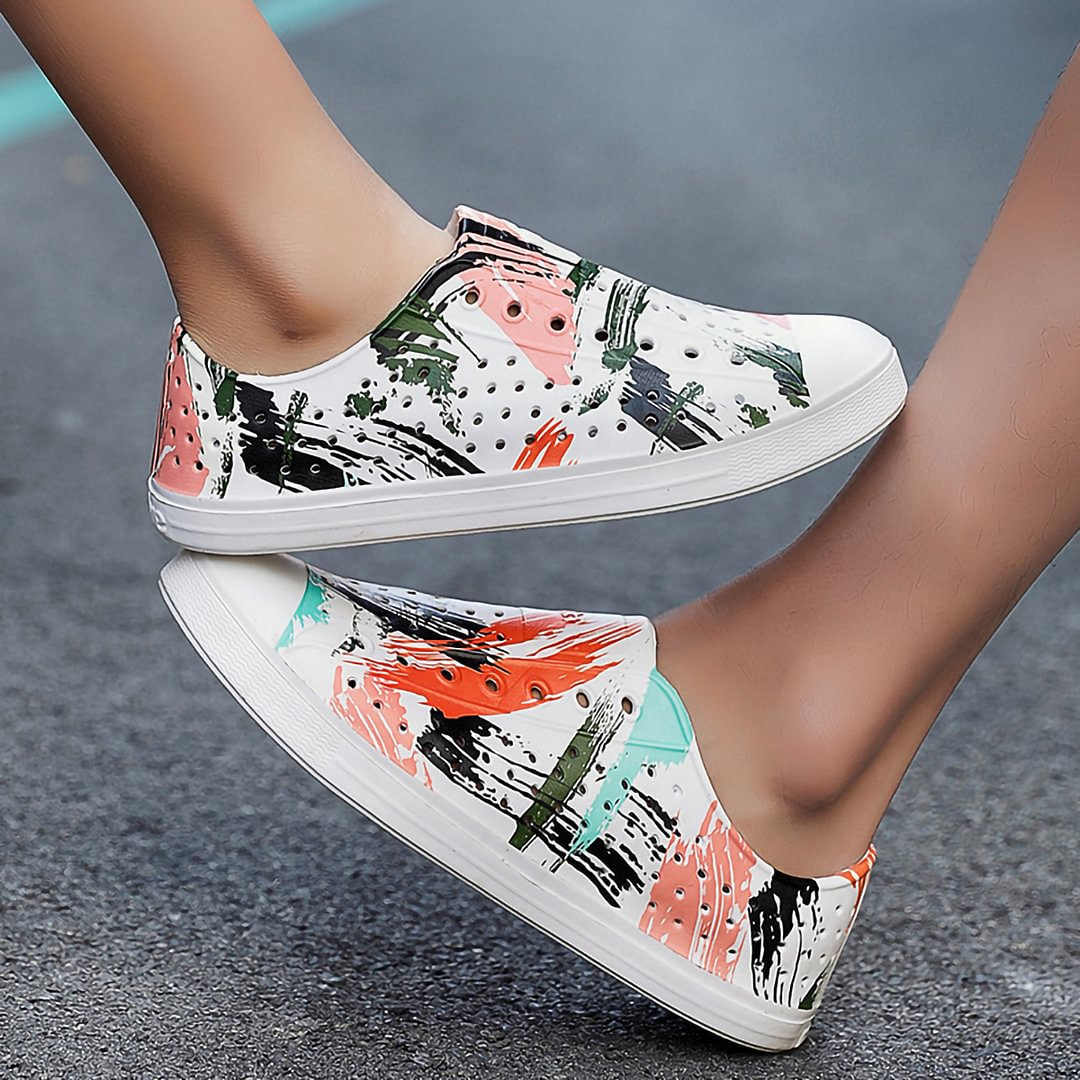 Letclo™ 2021 New Summer Graffiti Men's and Women's Casual Baotou Wading Breathable Sandals letclo Letclo