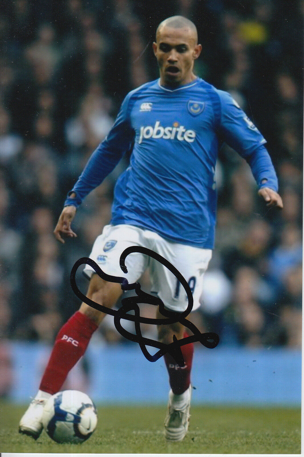 PORTSMOUTH HAND SIGNED DANNY WEBBER 6X4 Photo Poster painting 1.