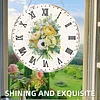 2D DIY Acrylic Bouquet Diamond Painting Clock Pendant w/ Clock Function Wall Art