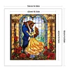 Disney-Beauty And The Beast-14CT Stamped Cross Stitch 50*50cm/19.69*19.69in