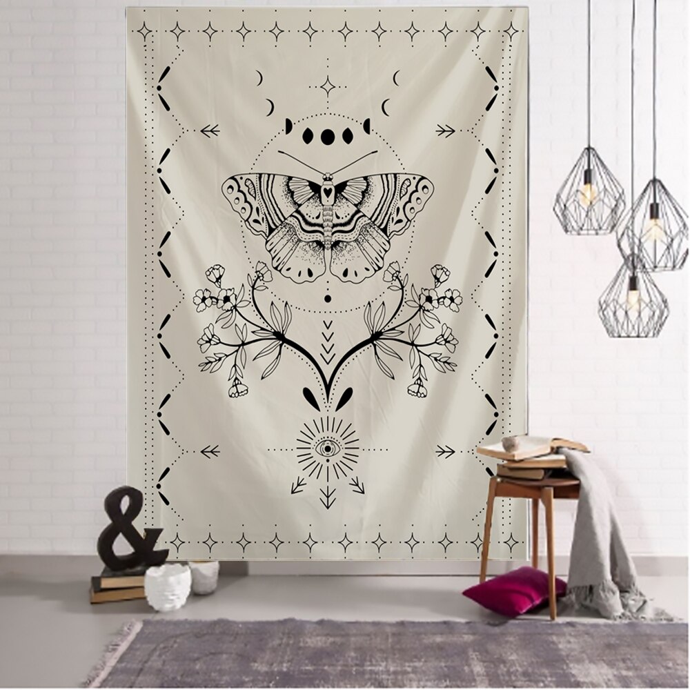 

Wall Tapestry - Tarot Flower Butterfly-150*130cm, 501 Original
