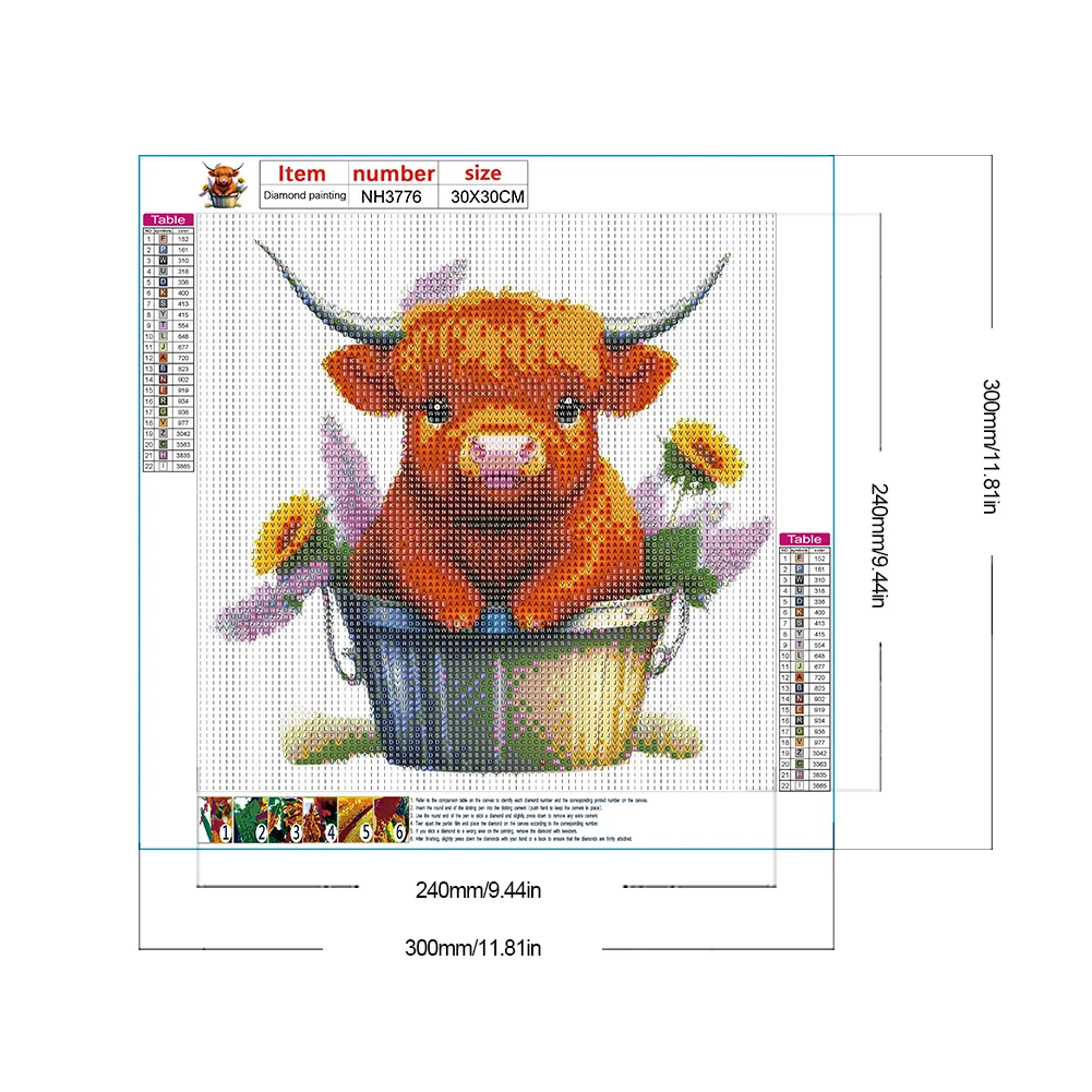Diamond Painting - Full Round Drill - Yak(Canvas|30*30cm)