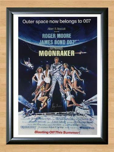 007 James Bond Roger Moore Moonraker Signed Autographed Photo Poster painting Poster Print Memorabilia A3 Size 11.7x16.5