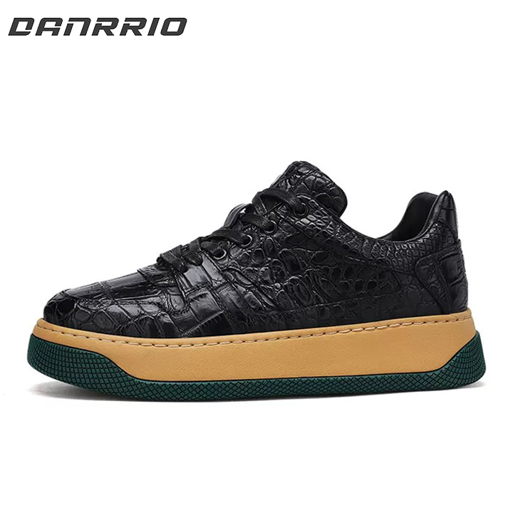 DANRRIO Luxury Crocodile Alligator Casual Skate Shoes | Platform Elevating Sneakers DANRRIO.COM DANRRIO