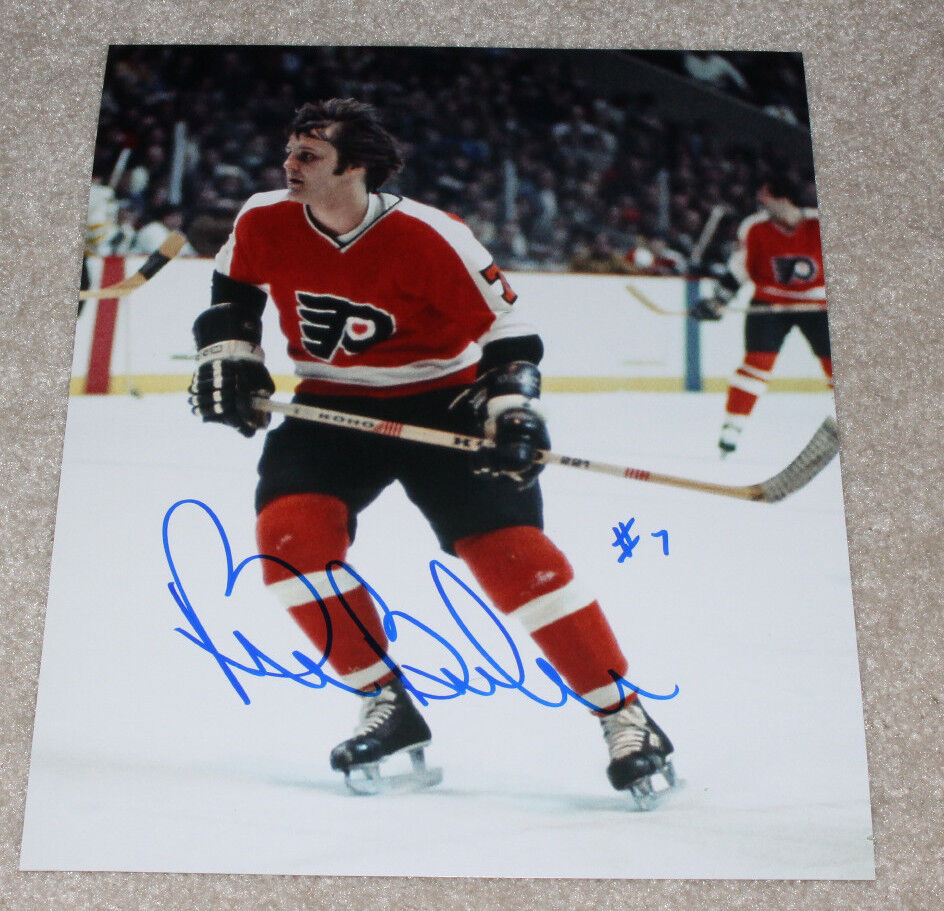 PHILADELPHIA FLYERS BILL BARBER HAND SIGNED AUTHENTIC 8X10 Photo Poster painting E w/COA CANADA