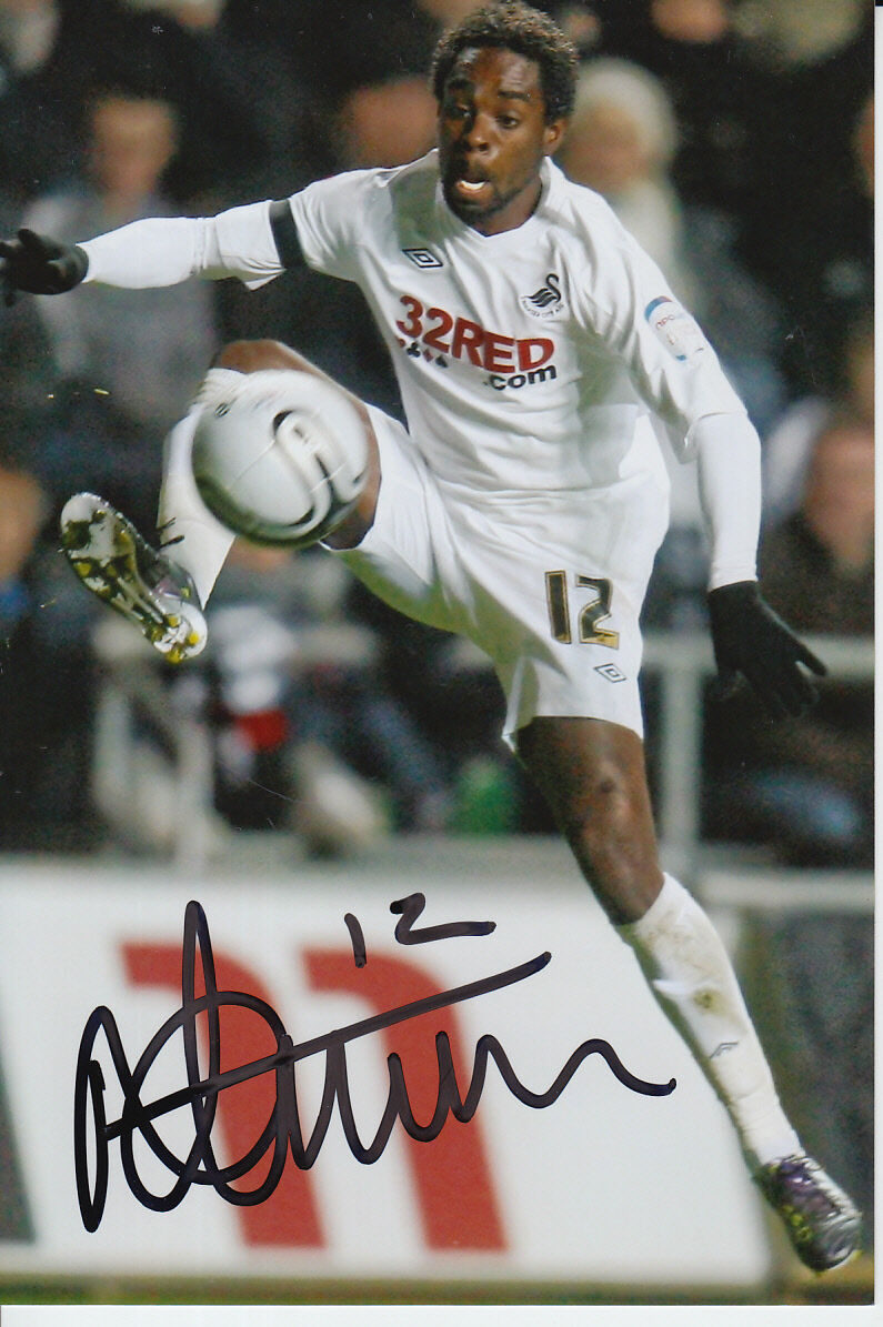 SWANSEA CITY HAND SIGNED NATHAN DYER 6X4 Photo Poster painting 3.