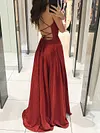 Shiny Backless Condole Belt Maxi Dress