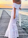 Off-The-Shoulder Lace Bohemia Maxi Dress