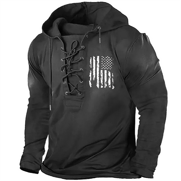 American Flag Retro Hoodie