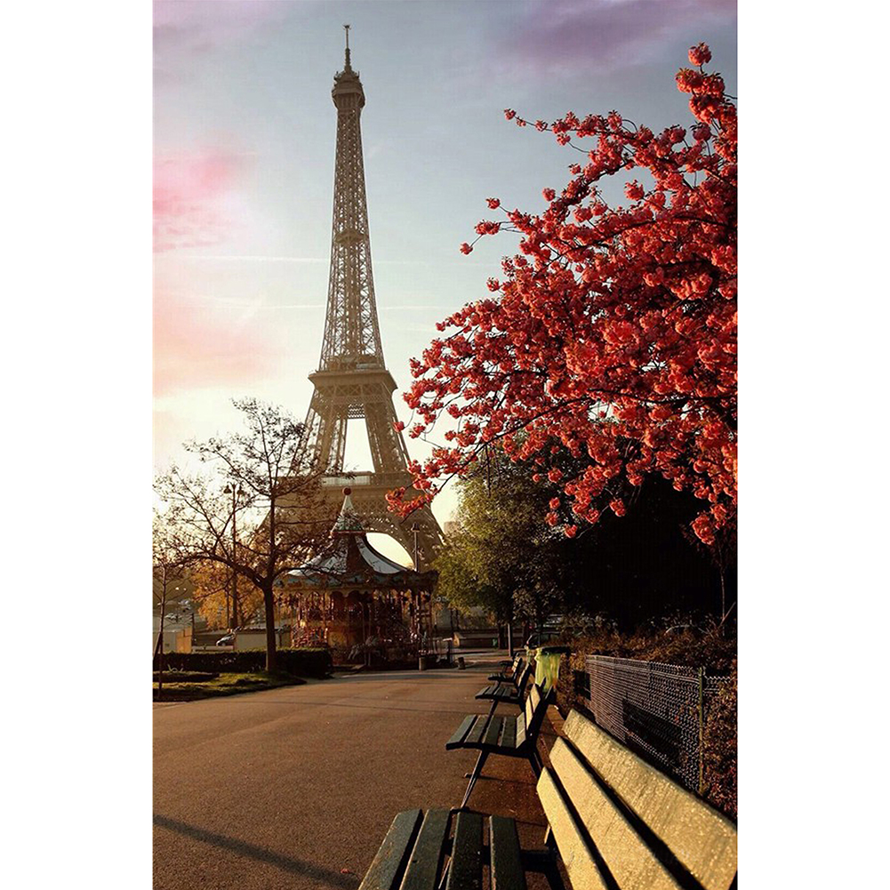 

Paris Eiffel Tower Path - Special Shaped Diamond Painting - 25*35CM, 501 Original