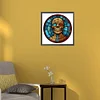 >SALE<5D DIY Full Round Drill Diamond Painting Halloween Stained Glass Home Decor
