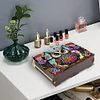 (US Local)Diamond Painting Storage Box DIY 5D Diamond Painting Jewelry Box for Women (Owl)