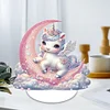 Special Shape Unicorn Desktop Diamond Art Kits for Home Decor (Unicorn on Moon)