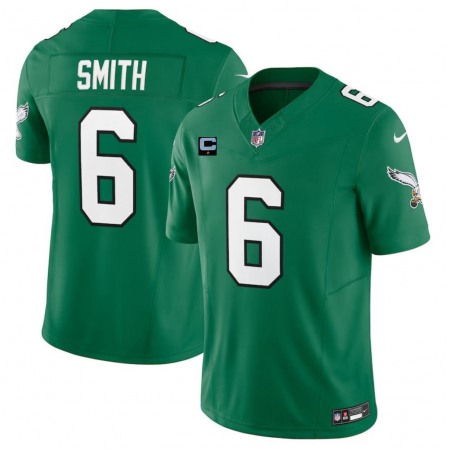 Men's Philadelphia Eagles #6 DeVonta Smith Green 2023 F.U.S.E. With 1-Star C Patch Vapor Untouchable Limited Stitched Football Jersey 80LK
