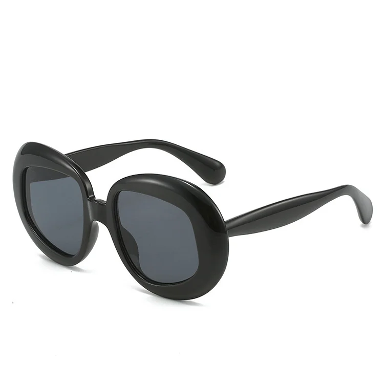 YOOSKE Oversized Irregular Sunglasses for Women Men Brand Designer Oval Sun Glasses Ladies Fashionable Red Green Eyewear