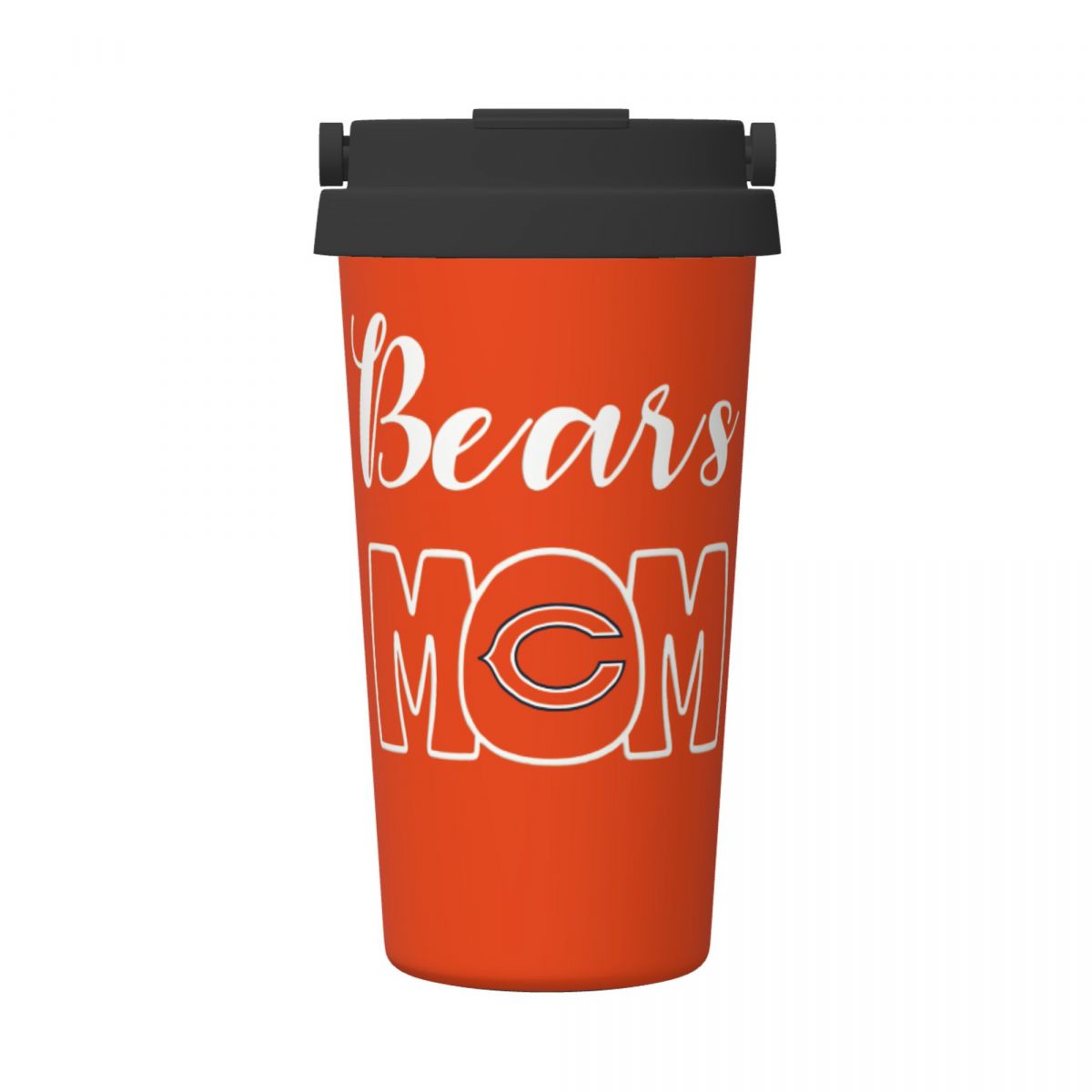 Chicago Bears Mom Reusable Coffee Cup with Lid and Handle