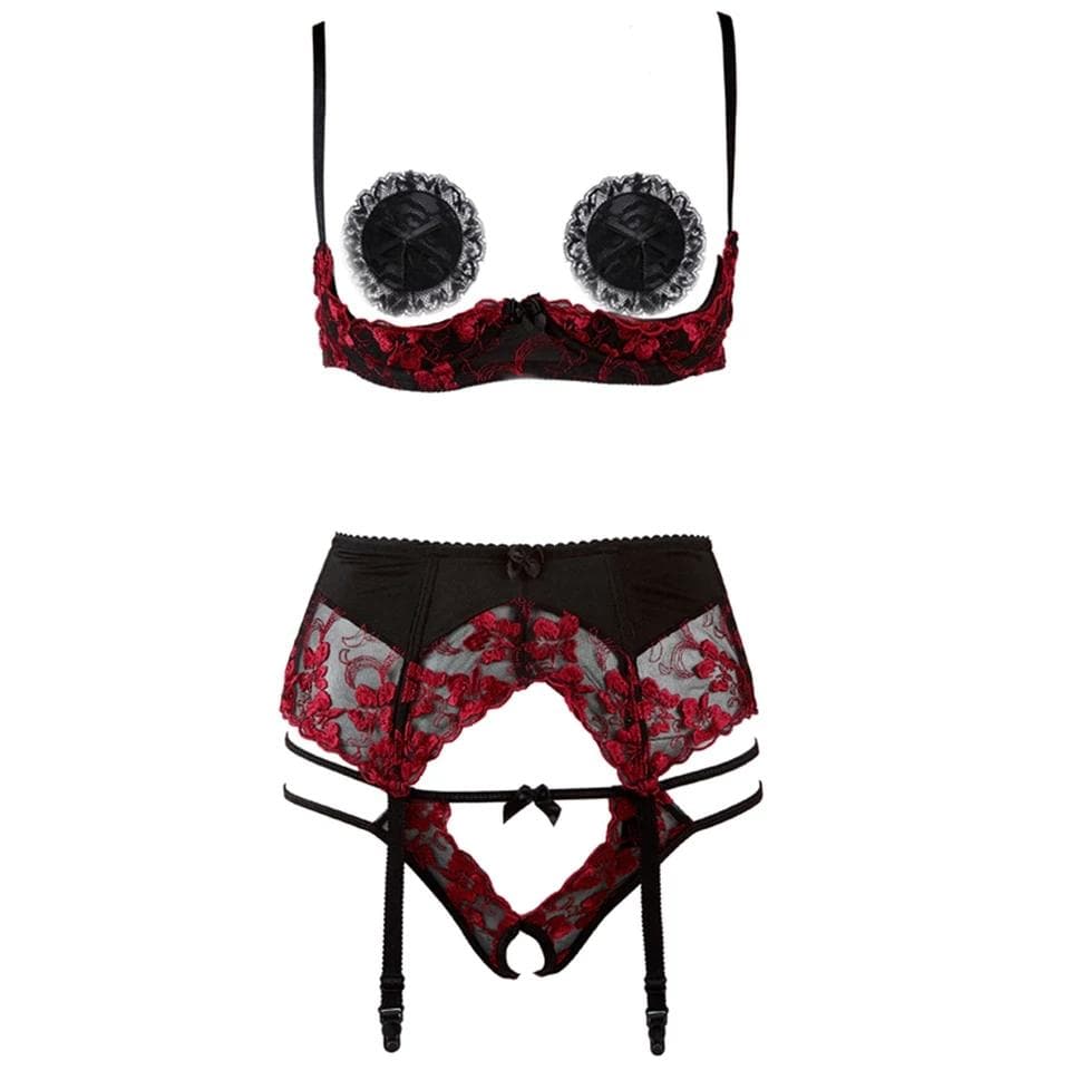Amine Girly Kawaii Hearty Kawaii Sexy Lingerie Set