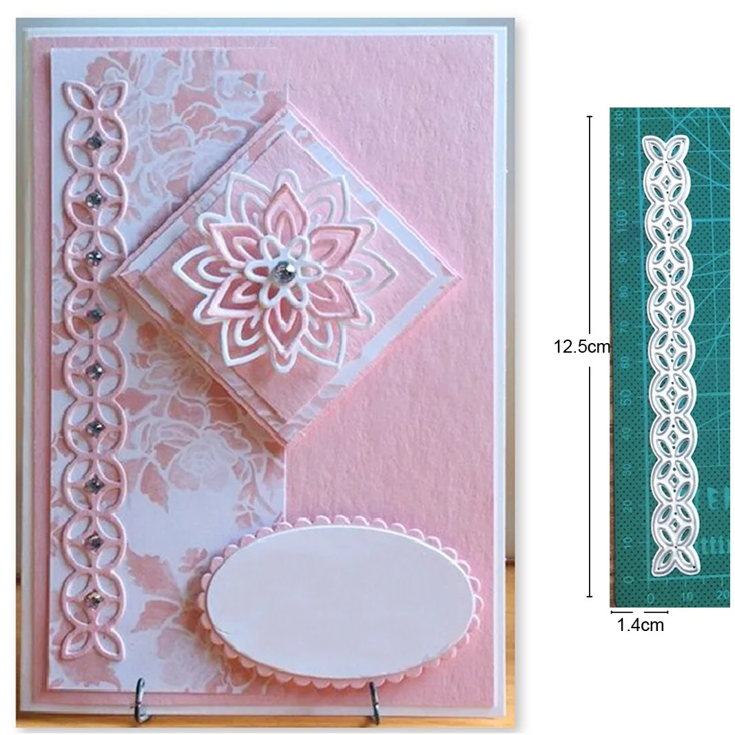 Craft Metal Cutting Dies Cut Die Mold Lace Background Frame Decoration Scrapbooking Dies Knife Mould Blade Punch Stencils Dies