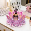 DIY Lotus Flower Diamond Painting Candle Holder Acrylic Three-Dimensional Aromatherapy Rack Home Decor Gift