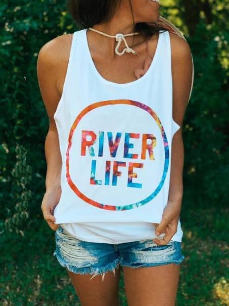 White Cotton Casual Printed Shirts & Tops