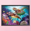 (US Only)Stamped Canvas Kit DIY Cross Stitch Print Sea Turtle 11CT Needlework 76x56cm