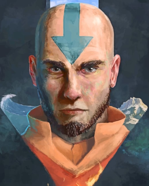 

Aang Airbender – Paint By Numbers - 40*50CM, 501 Original