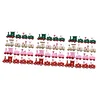 4 Pack Small Train Ornaments Christmas Train Ornaments Plastic Toys Kids Toys Train Mini Train Decorations Christmas Train Ornaments Car Models