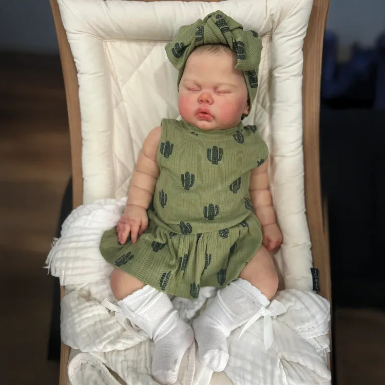  20" Cute Realistic Handmade Sleeping Nallin Girl Reborn Baby Doll with Heartbeat💖 & Sound🔊 - Reborndollsshop®-Reborndollsshop®