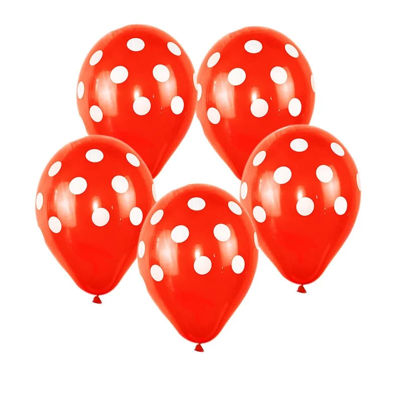 10Pcs/lot 12inch Multicolor Polka Dot Balloons Inflatable Latex Balloons for Wedding Birthday Party Baby Shower Decoration Cheap
