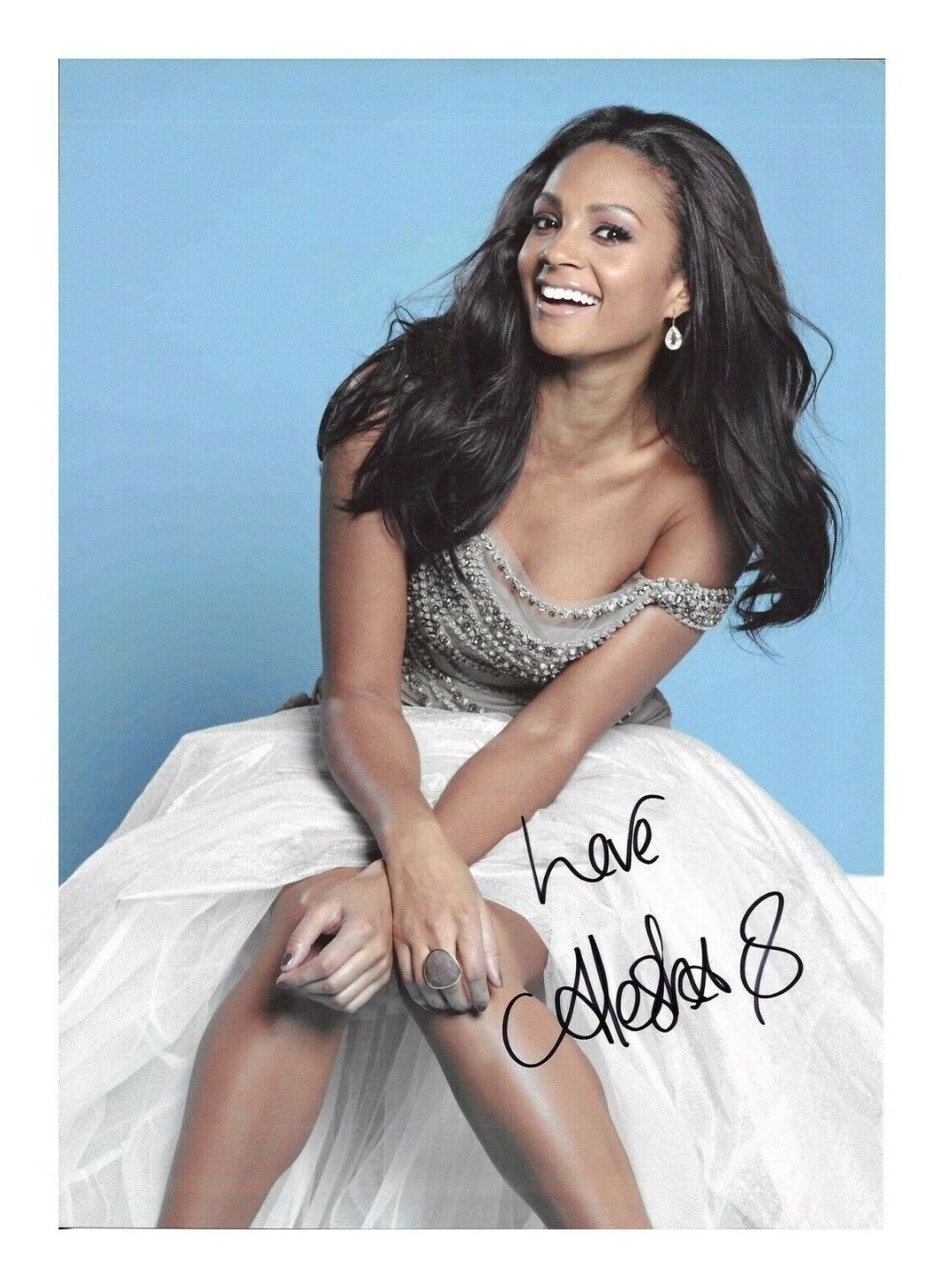 ALESHA DIXON AUTOGRAPH SIGNED PP Photo Poster painting POSTER