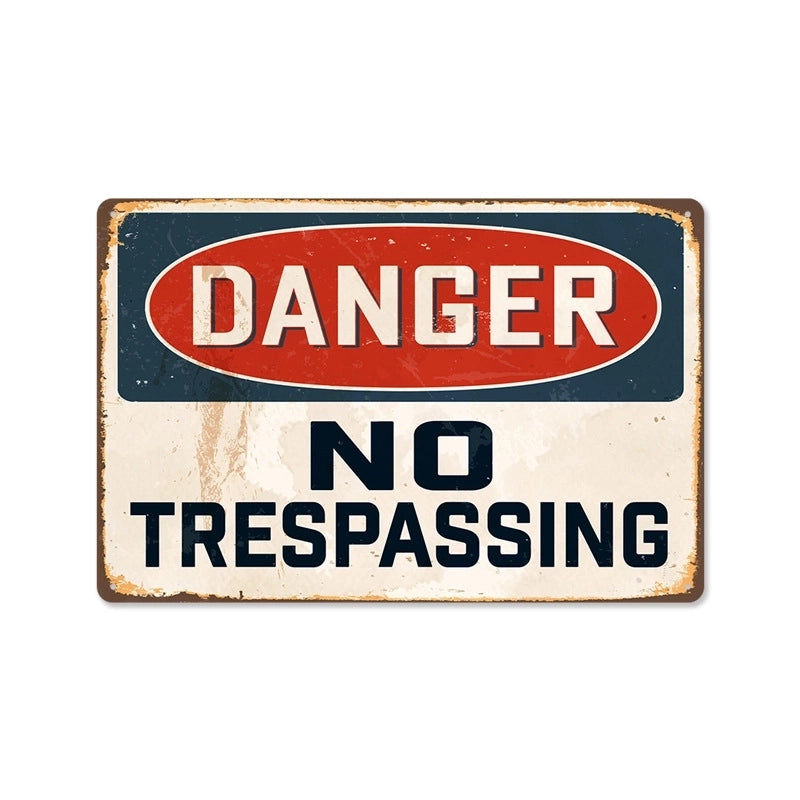 Casual Cartoon Letter Iron Pendant Wall Art