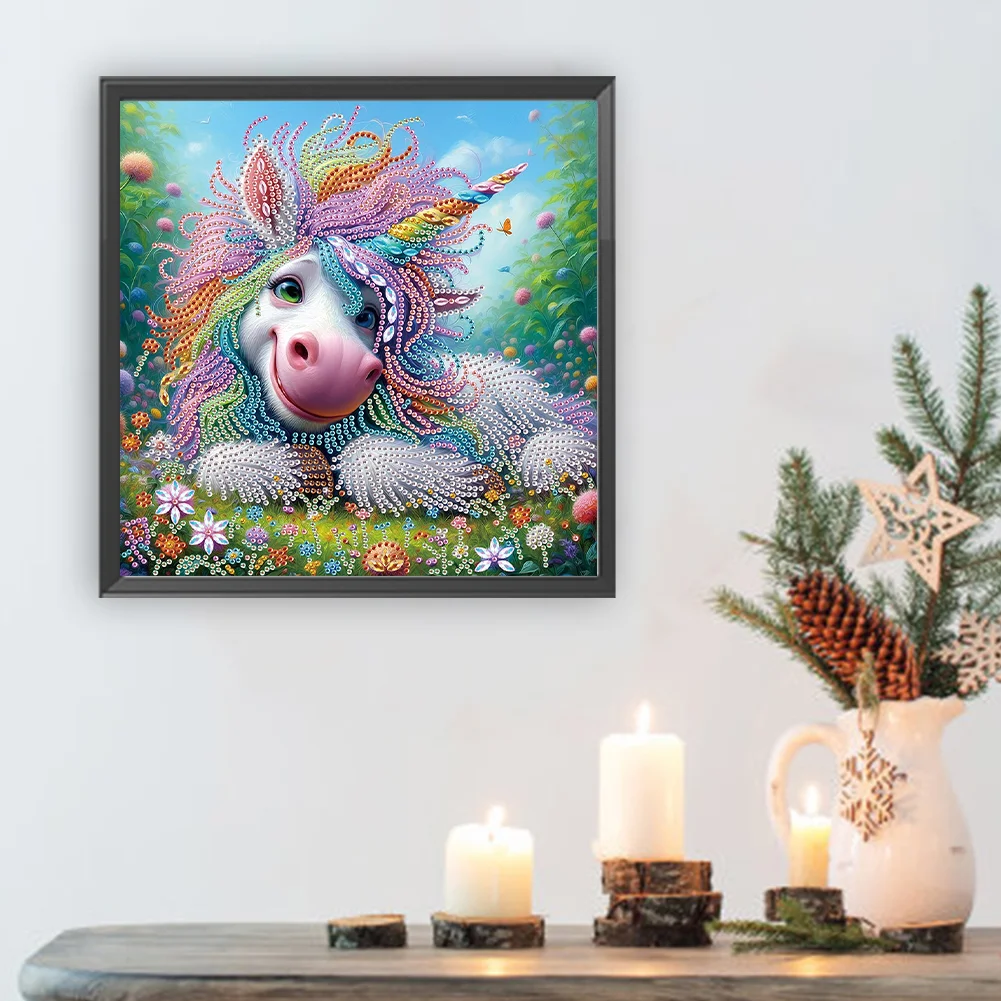 Diamond Painting - Partial Special Shaped Drill - Coffee Flower(Canvas|30*30cm)