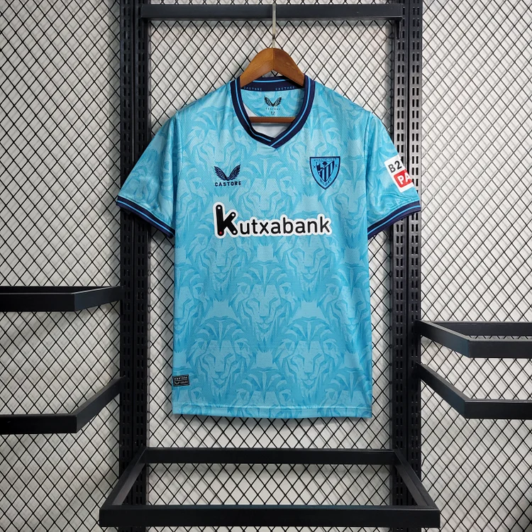 Athletic Bilbao Away Shirt Kit 2023-2024 - Blue