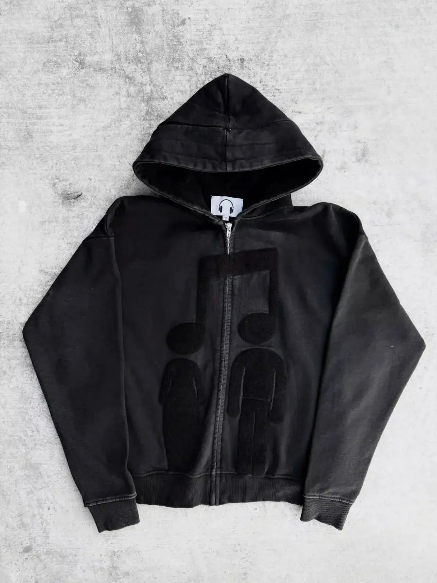 “Music Connects Us” v2 Zip (Black)