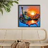 Diamond Painting -DIY Round Drill Statue of Liberty at Sunrise(40x40cm-Box)
