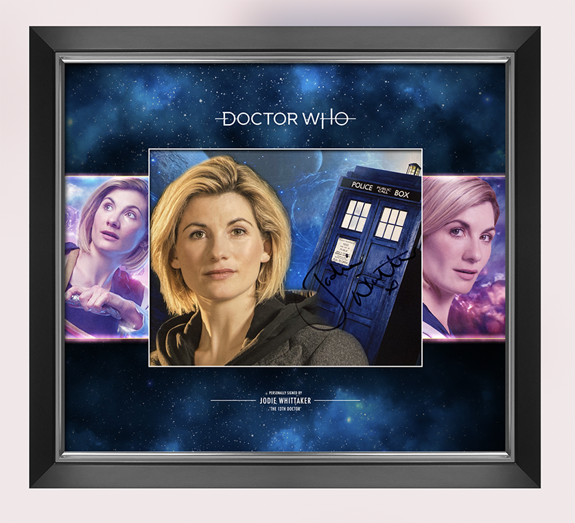 Jodie Whittaker SIGNED & FRAMED 10X8 Photo Poster painting Dr Who Signed AFTAL COA (A)