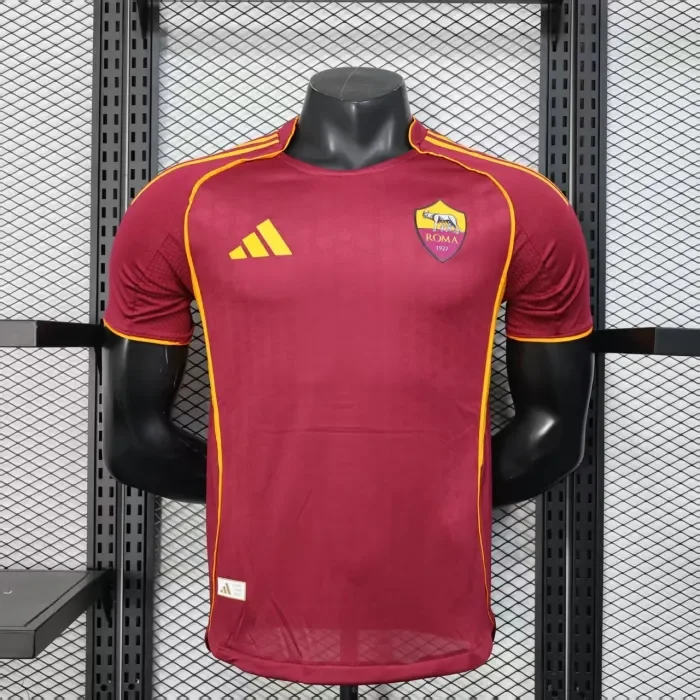 Player Edition - Roma 25/26 Home Football Jersey（No Advertisers）