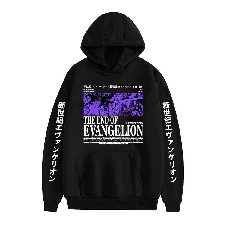 Neon Genesis Evangelion Anime Hoodie Pullover weebmemes