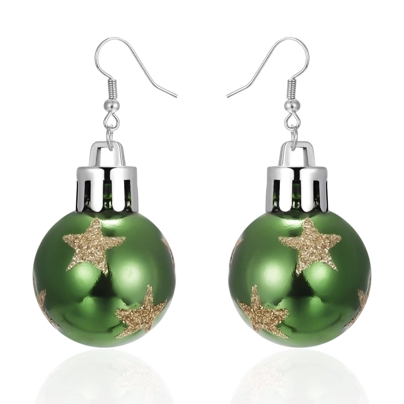 1 Pair Cute Star Stripe Snowflake Resin Ear Hook