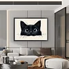 Black Cat -11CT Counted Cross Stitch Kit(40x60cm)