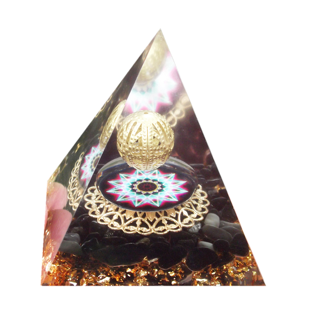 

5cm Natural Orgonite Pyramid Chakra, 501 Original