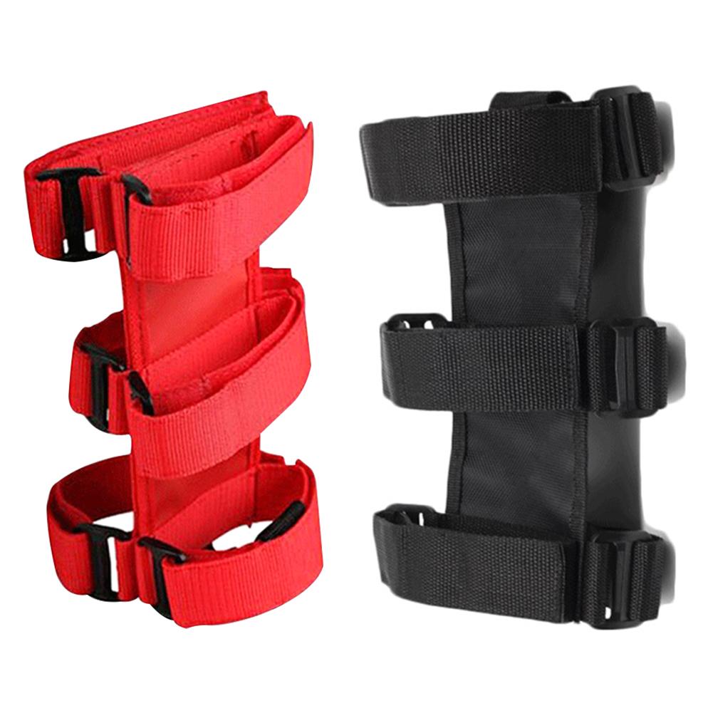

Adjustable Roll Bar Fire Extinguisher Holder for Jeep Wrangler Accessories, Red, 501 Original