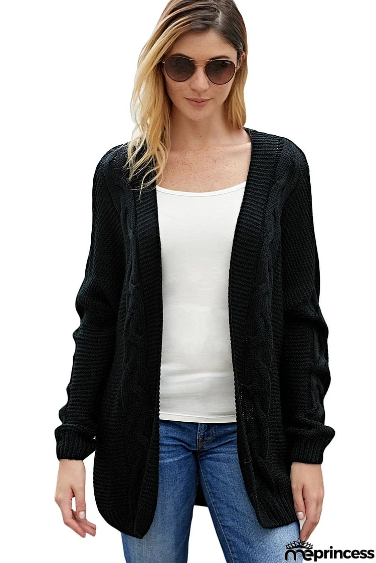 Chunky Wide Long Sleeve Knit Cardigan