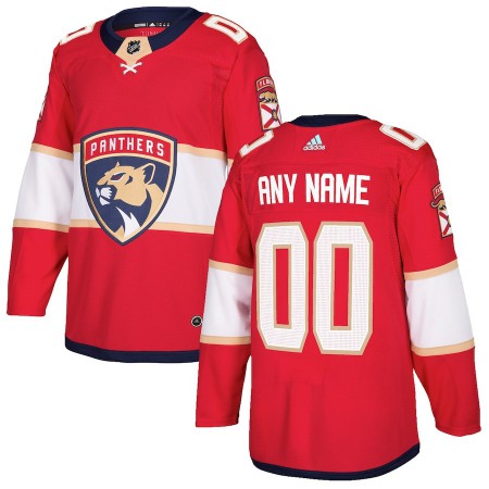 Men's  Florida Panthers Personalized Authentic Red Home Stitched NHL Jersey