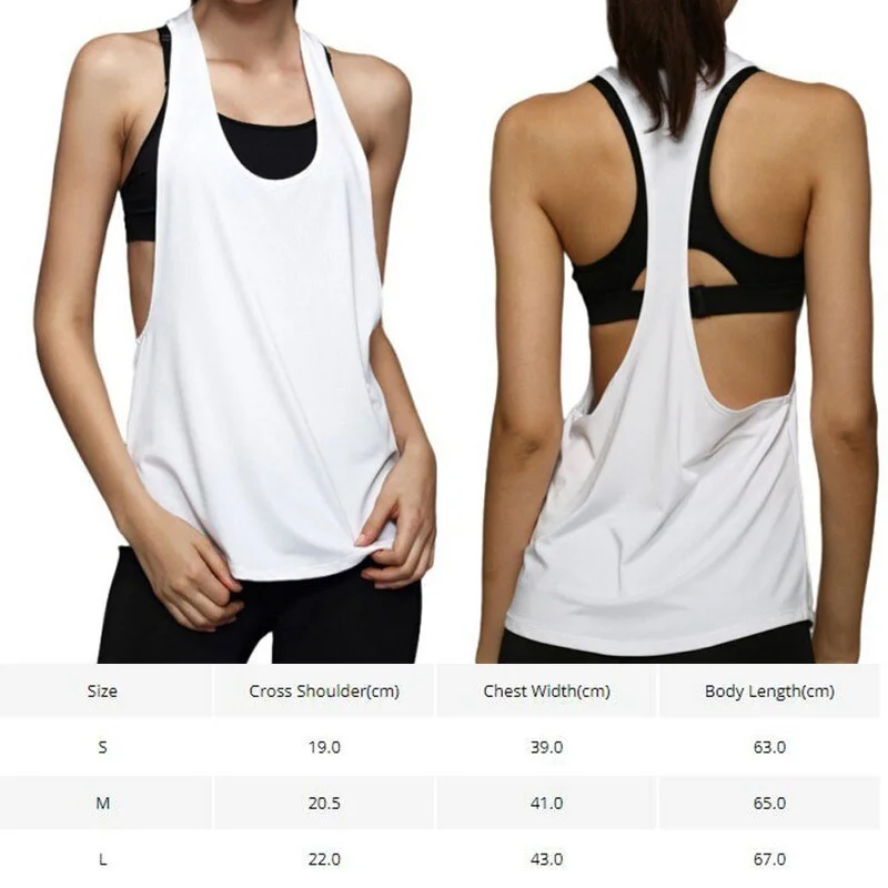 Women Sleeveless Fitness Yoga Shirts Racerback Sport Yoga Tank Tops Quick Dry Athletic Running Vest Workout Training T Shirt