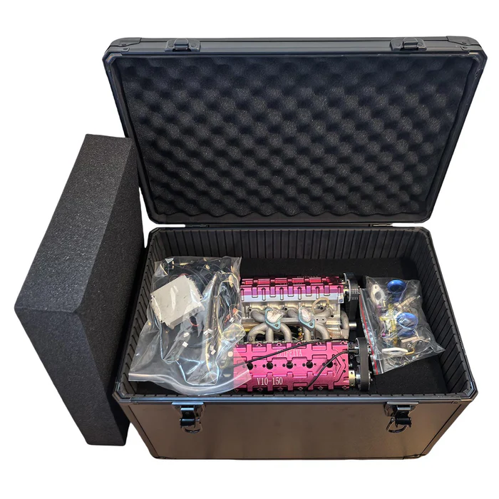 V10-150 1/4 Scale 150cc DOHC V10 Gasoline Engine Model – 16HP Water-Cooled 4-Stroke Engine for RC & Collectors