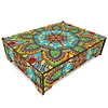 Wood Mandala Diamond Painting Jewelry Storage Box for Necklaces Earrings Rings